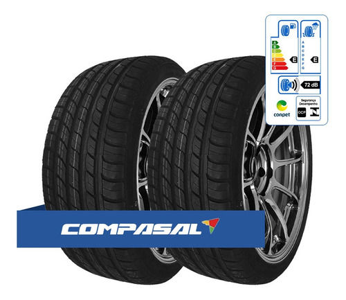 Pneu Compasal Aro 17 215/45r17 Smacher 91w- Kit Com 2 Pneus
