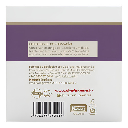 Simfort Probiótico Vitafor 60 Sachês