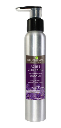 Aceite Para Masaje De Lavanda Rusens Aromatico Relajante