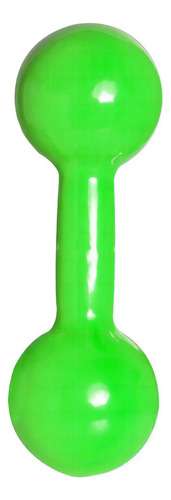 Halter Bola Emborrachado De 07kg Para Treino E Musculação Cor Verde