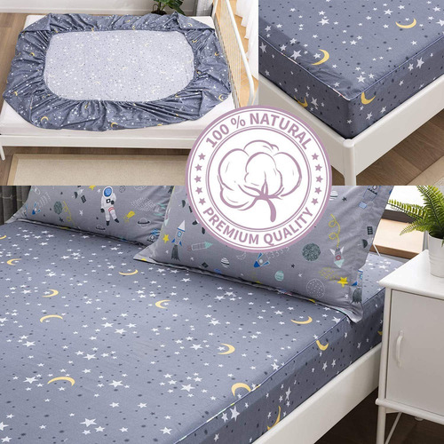 Juegos De Cama Infantiles, 100% Algodón, 4 Piezas Aa