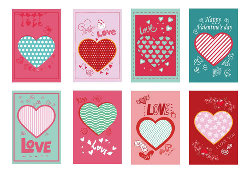 Sobre Para Tarjetas De Regalo Con Forma De Corazón, 40 Hojas