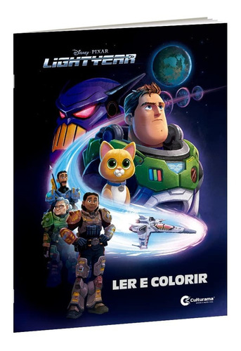 Livro Para Ler E Colorir Para Crianças - Lightyear Disney