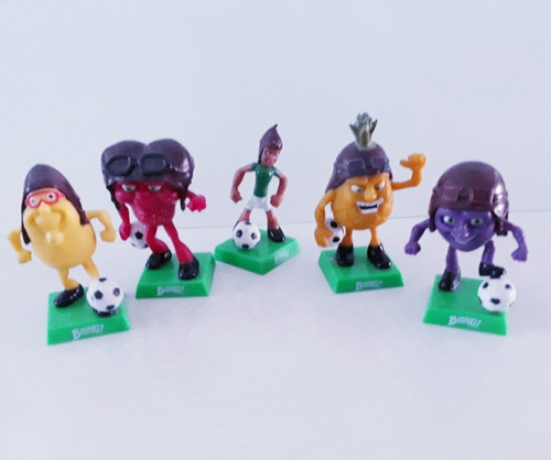 5 Figuras Frutas Kamikazis De Fútbol De Boing C8