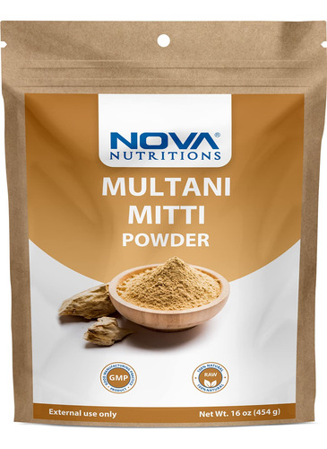 Nova Nutritions Multani Mitti Polvo De 16 Onzas (16.01oz)  P