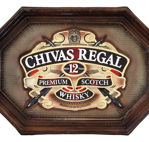 Placa De Parede Em Resina - Decoração - Chivas