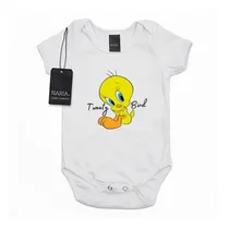 Comprar Body Bebe Manga Corta Tweety Diseño Art Logo - Pstwe2