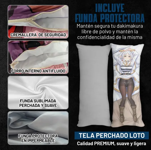 Dakimakura Premium 100 X 35 Anime Waifu Frieren Relleno