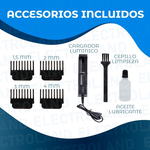 Imagen 3 de 10 de Máquina Trimmer Vintage Corta Pelo Barba Patilla Profesional