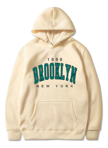 Ff A Sudadera Con Capucha Estampada Brooklyn 1898 New York