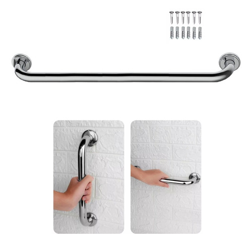 Agarradera Ducha Baño Barral Seguridad Acero Inoxidable 60cm