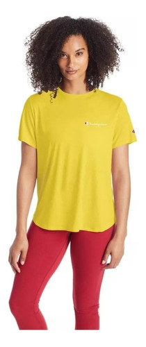 Polera Champion Classic De Mujer Color Amarillo