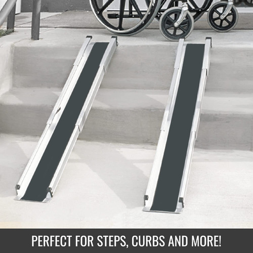 Imagen 2 de 8 de Rampa Portátil Mabis, Para Silla De Ruedas, Extensible