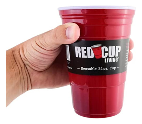 Vaso Reutilizable Para Fiestas Red Cup Living De 24 Onzas Co