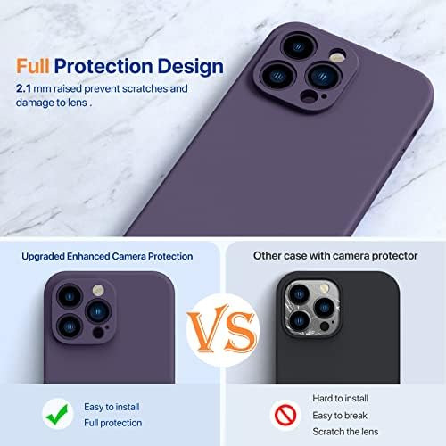 Capa Miracase Para iPhone 14 Pro Com Capa De Calça Roxa