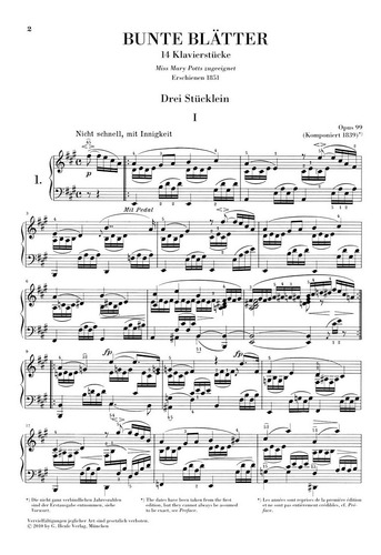 R. Schumann: Complete Piano Works Volume Vi / Samtliche Klav