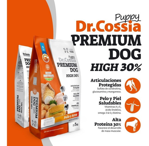 Dr.cossia Puppy Premium Alta Performance X 15kg Envio.t.pais