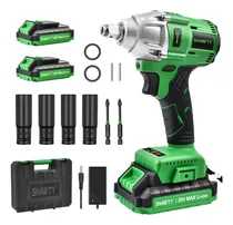 Comprar Llave De Impacto Eléctrica Inalámbrico Shawty 20V con 2 Baterías , Juego de Llaves de Impacto, Mandril de 1\u002F4''，2400rpm，Pistola de Impacto con 320Nm Motor