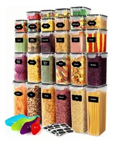 Comprar Juego De 28 Recipientes Herméticos Almacenamiento Contenedor