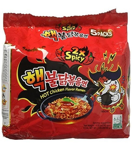 Samyang 2x Sabor Picante De Pollo Caliente Ramen, De 4,9 Oz 