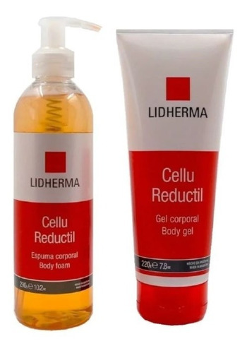 Cellu Reductil Espuma Baño + Gel Corporal Cafeina Lidherma