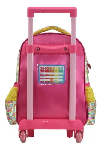 Mochila con ruedas Shopkins Rainbow Party 6810 Xeryus MercadoLibre