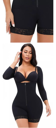 Body Corsé Manga Cerrada Shapewear Bodyfit Ajustado