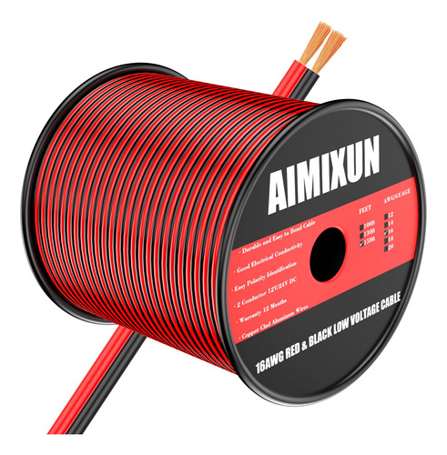 Aimixun Cable De Calibre 16 De 150 Pies, Cable Electrico Fle