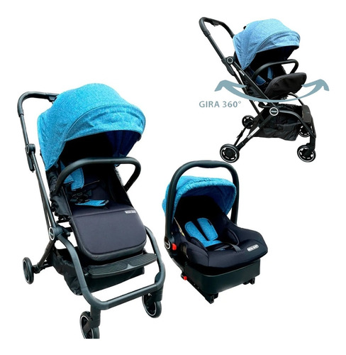 Coche Cuna Bebè Travel System Mega Baby Java 360º C/base