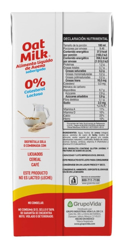 Granvita Bebida De Avena 6 De 940ml