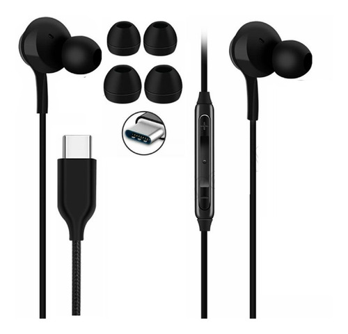 Auriculares Tipo C Para Moto G72 G52 G32 Stylus Manos Libres