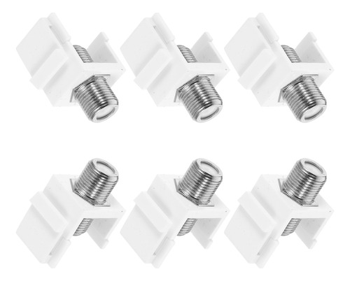 Adaptador De Cable Rg6 Tipo F Hembra A Hembra, 6 Piezas