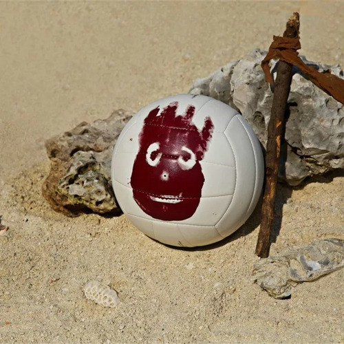 Bola De Volei Wilson Castaway Mini - Náufrago Cor Branco