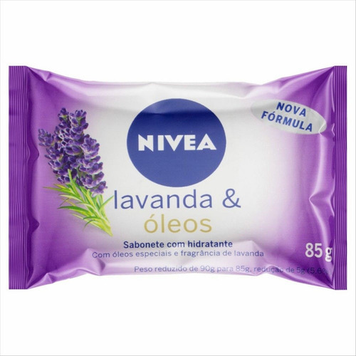 Atacado C/42 Sabonete Em Barra Hidratante Nivea Lavanda 85g
