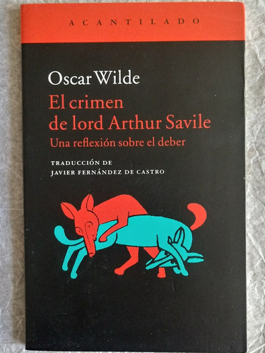 El Crimen De Lord Arthur Savile. Oscar Wilde. (acantilado)