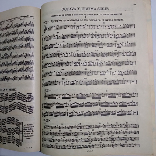 Ritmo De Los Dedos Libro Antiguo, Ejercicios Técnicos, Piano (Usado)