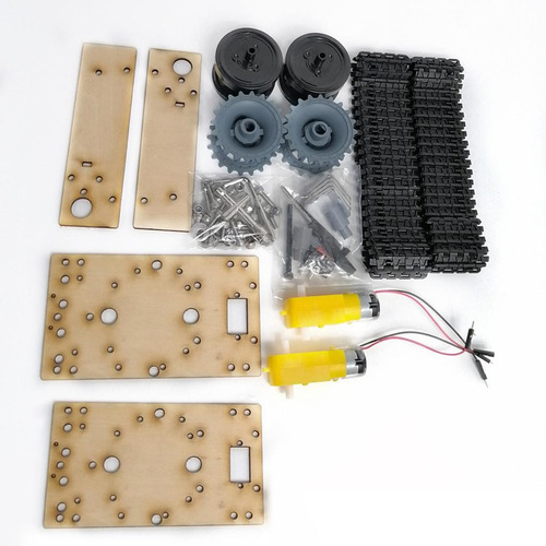 3-9v Chasis De Oruga De Tanque Robot Inteligente Bajo Ruido