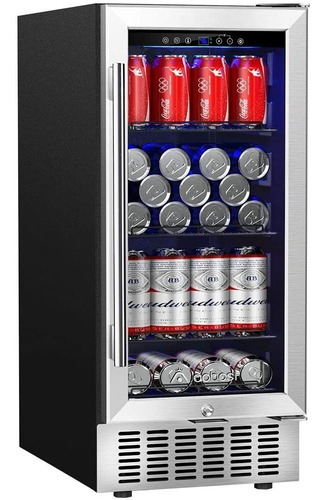 Refrigerador De Vitrina Empotrado Cerradura Aaobosi 94 Latas
