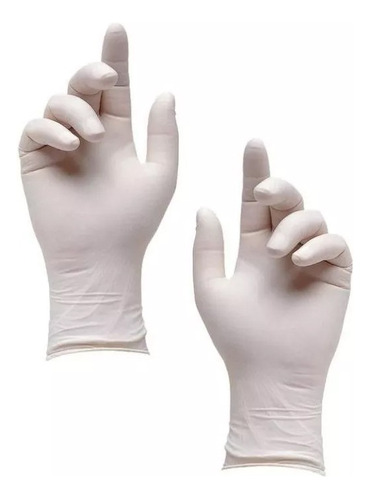 Guantes De Látex Para Examen (tamaño Grande) (caja X 100 U)