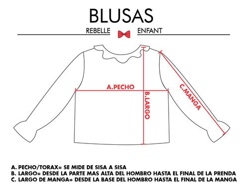 Blusa Nena Camisa Cuello Bordado Mangas Largas Niña