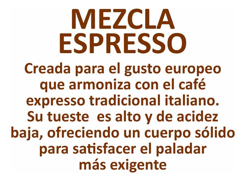 Yik Cafe.- Mezcla Espresso Paquete De 5 Kg