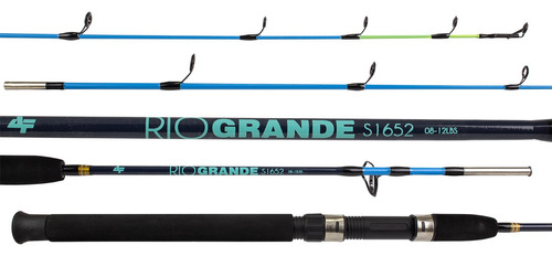 Vara Molinete Rio Grande S1652 5'6 1,65m 8-12lb 2p Albatroz Cor Azul