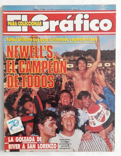 El Grafico Nº 3581 - Newells Old Boys Campeon 87/88