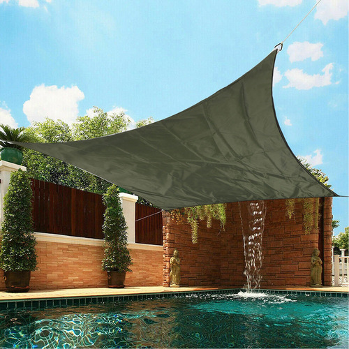 Vela Rectangular For Sombra De Sol For Patio Verde
