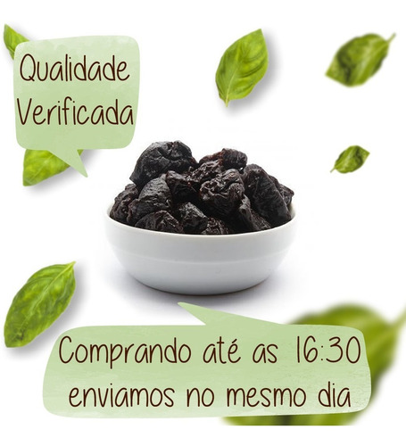 Ameixa Seca Sem Caroço Chile Chilena Premium 500g