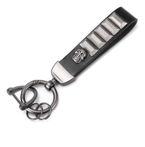 Rolarc Genuine Leather Car Keychain, Universal Key Fob Keych