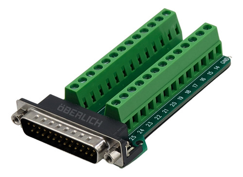 Adaptador Db25-g2 Macho Terminal Con Clemas Conector