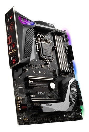 Placa madre Msi Mpg Z390 Gaming Pro Carbon Intel 1151 Ddr4 Sli, color negro
