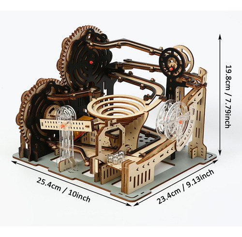 Rompecabezas De Madera 3d Marble Run, Montaña Rusa De