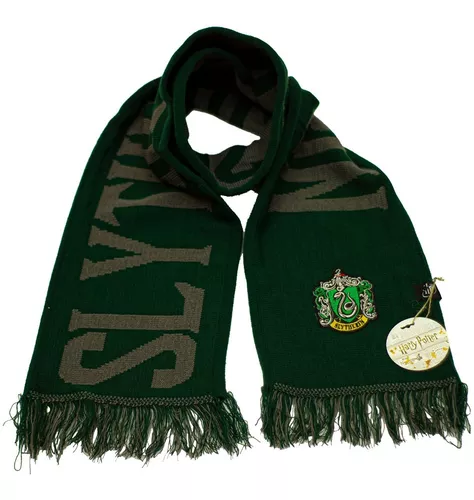 Harry Potter Slytherin Parche Bufanda de punto, OSFM, verde, Verde